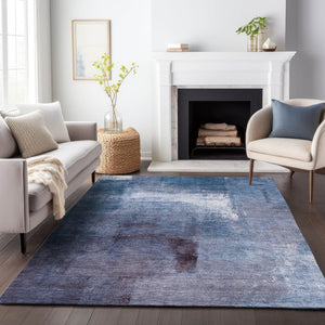 Homeroots 3' Abstract Brown Beige And Ivory Washable Area Rug For Indoor And Outdoor Spaces, Durable Style 8' X 10' Polyester 586939