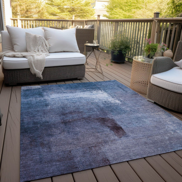 Homeroots 3' Abstract Brown Beige And Ivory Washable Area Rug For Indoor And Outdoor Spaces, Durable Style 10' X 14' Polyester 586941