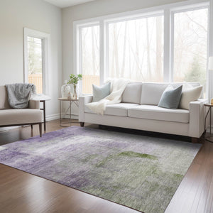 Homeroots 3' Abstract Brown Beige And Ivory Washable Area Rug For Indoor And Outdoor Spaces, Durable Style 3' X 5' Polyester 586942