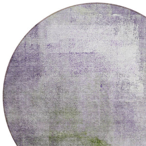 Homeroots 3' Abstract Brown Beige And Ivory Washable Area Rug For Indoor And Outdoor Spaces, Durable Style 8' Round Polyester 586944