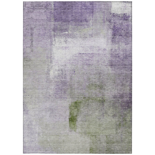 Homeroots 3' Abstract Brown Beige And Ivory Washable Area Rug For Indoor And Outdoor Spaces, Durable Style 9' X 12' Polyester 586946