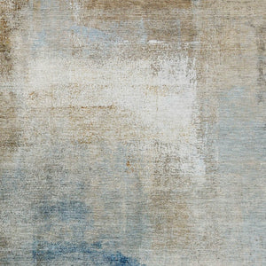 Homeroots 3' Abstract Brown Beige And Ivory Washable Area Rug For Indoor And Outdoor Spaces, Durable Style 9' X 12' Polyester 586958