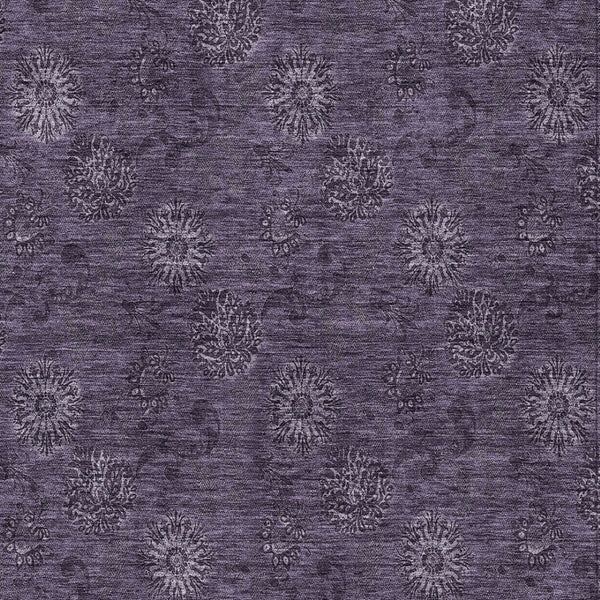 Homeroots 3' Brown And Beige Floral Washable Area Rug – Perfect For Indoor And Outdoor Spaces, Durable Design 5' X 8' Polyester 586973