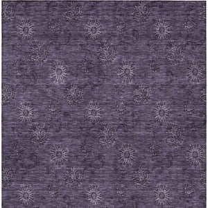 Homeroots 3' Brown And Beige Floral Washable Area Rug – Perfect For Indoor And Outdoor Spaces, Durable Design 9' X 12' Polyester 586976