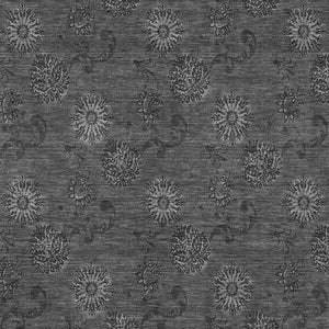 Homeroots 3' Brown And Beige Floral Washable Area Rug – Perfect For Indoor And Outdoor Spaces, Durable Design 8' X 10' Polyester 586981