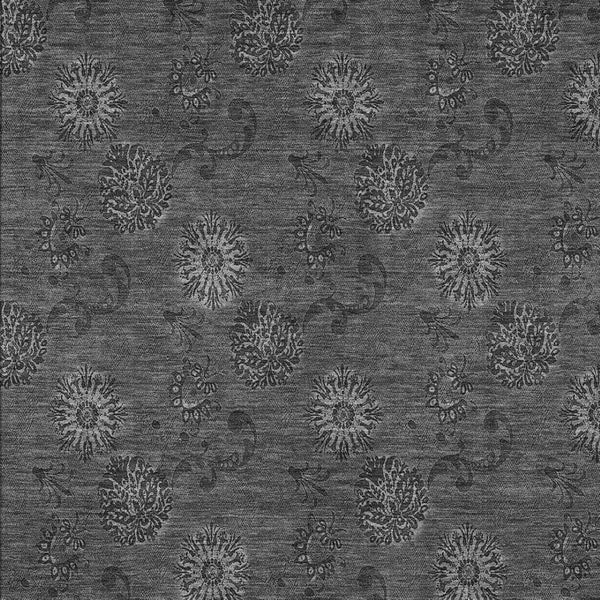 Homeroots 3' Brown And Beige Floral Washable Area Rug – Perfect For Indoor And Outdoor Spaces, Durable Design 9' X 12' Polyester 586982