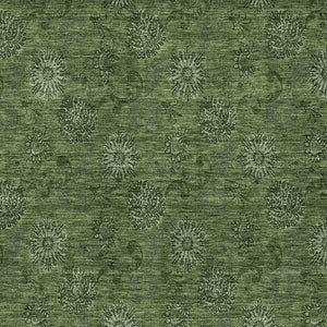 Homeroots 3' Brown And Beige Floral Washable Area Rug – Perfect For Indoor And Outdoor Spaces, Durable Design 9' X 12' Polyester 586988