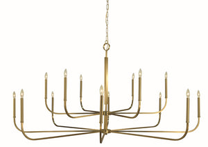 Framburg 14-light Stylish Brushed Brass Manhattan Foyer Chandelier - Handcrafted Elegance For Your Home Brushed Brass Metal 5870 Br