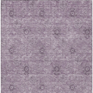 Homeroots 3' Gold Floral Washable Area Rug - Durable Indoor Outdoor Accent For Living Room, Patio & More 9' X 12' Polyester 587006