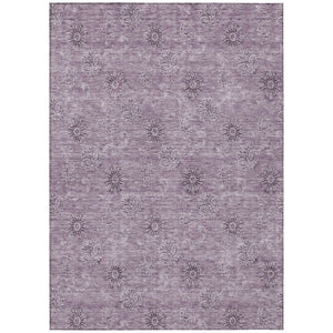 HomeRoots 9' Floral Area Rug in Vibrant Plum and Purple - Durable, Washable Design for Indoor & Outdoor Spaces 9' X 12' 587006