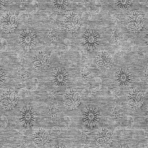 Homeroots 3' Gold Floral Washable Area Rug - Durable Indoor Outdoor Accent For Living Room, Patio & More 5' X 8' Polyester 587009