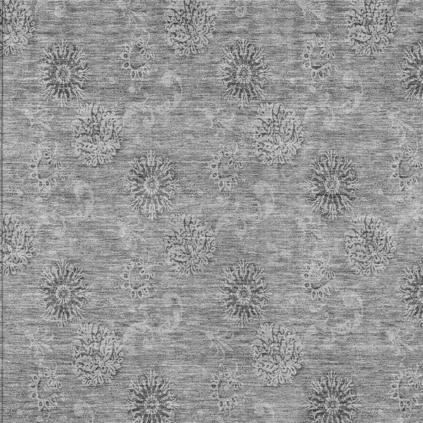 Homeroots 3' Gold Floral Washable Area Rug - Durable Indoor Outdoor Accent For Living Room, Patio & More 8' X 10' Polyester 587011