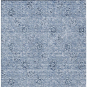 Homeroots 3' Gold Floral Washable Area Rug - Durable Indoor Outdoor Accent For Living Room, Patio & More 3' X 5' Polyester 587020