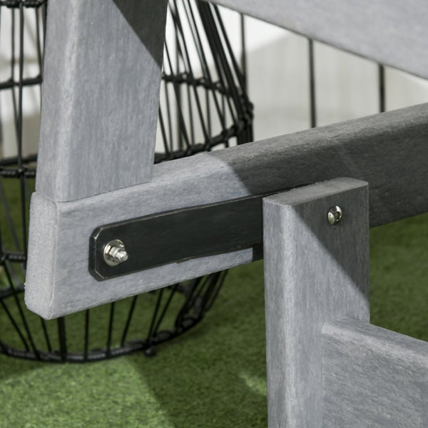 English Elm Outsunny 2-Person Outdoor Glider Loveseat - All-Weather Rocking Chair For Patio & Garden Relaxation W2225P174348-GIGA