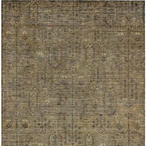 Homeroots 3' Brown And Beige Southwestern Area Rug - Stylish Washable Indoor Outdoor Design For Any Space 3' X 5' Polyester 587032