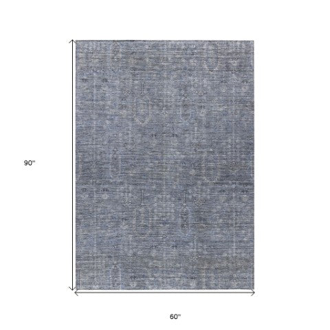 Homeroots 3' Brown And Beige Southwestern Area Rug - Stylish Washable Indoor Outdoor Design For Any Space 5' X 8' Polyester 587039