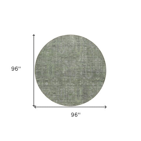 Homeroots 3' Brown And Beige Southwestern Area Rug - Stylish Washable Indoor Outdoor Design For Any Space 8' Round Polyester 587046