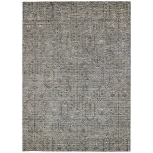 Homeroots 3' Brown And Beige Southwestern Area Rug - Stylish Washable Indoor Outdoor Design For Any Space 3' X 5' Polyester 587050