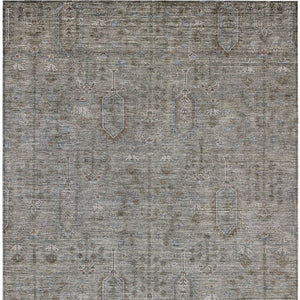 Homeroots 3' Brown And Beige Southwestern Area Rug - Stylish Washable Indoor Outdoor Design For Any Space 3' X 5' Polyester 587050