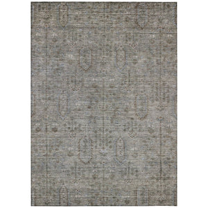 HomeRoots 9' Gray and Silver Southwestern Area Rug – Durable, Washable, Indoor/Outdoor Design for Any Space 9' X 12' 587054