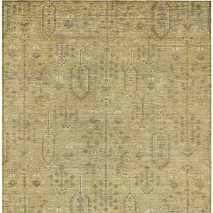 Homeroots 3' Brown And Beige Southwestern Area Rug - Stylish Washable Indoor Outdoor Design For Any Space 3' X 5' Polyester 587056