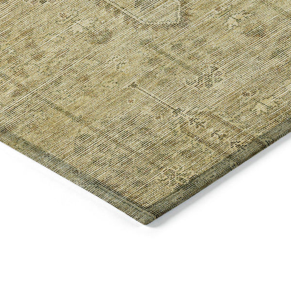 Homeroots 3' Brown And Beige Southwestern Area Rug - Stylish Washable Indoor Outdoor Design For Any Space 5' X 8' Polyester 587057
