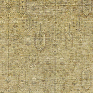 Homeroots 3' Brown And Beige Southwestern Area Rug - Stylish Washable Indoor Outdoor Design For Any Space 5' X 8' Polyester 587057