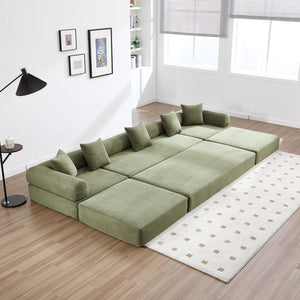 English Elm United We Win Corduroy Convertible Sofa Bed with Memory Foam for Compact Living Spaces W1568P372055