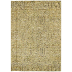 Homeroots 3' Brown And Beige Southwestern Area Rug - Stylish Washable Indoor Outdoor Design For Any Space 10' X 14' Polyester 587061