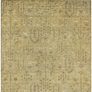 Homeroots 3' Brown And Beige Southwestern Area Rug - Stylish Washable Indoor Outdoor Design For Any Space 10' X 14' Polyester 587061
