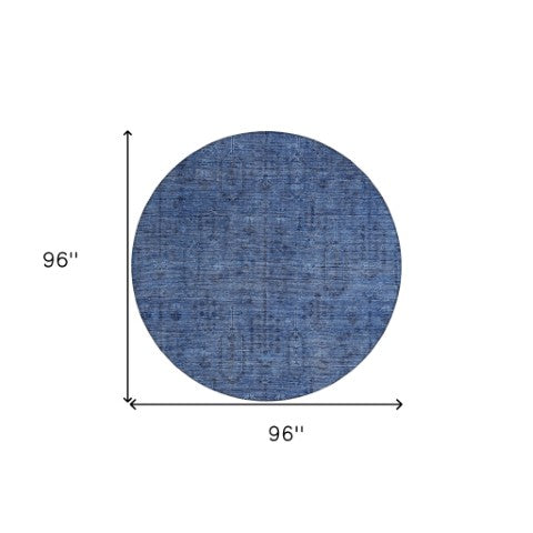 Homeroots 3' Brown And Beige Southwestern Area Rug - Stylish Washable Indoor Outdoor Design For Any Space 8' Round Polyester 587070