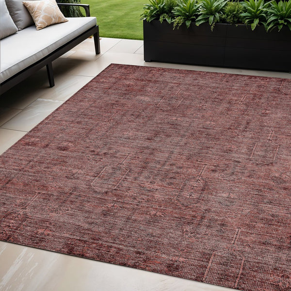 Homeroots 3' Brown And Beige Southwestern Area Rug - Stylish Washable Indoor Outdoor Design For Any Space 5' X 8' Polyester 587075