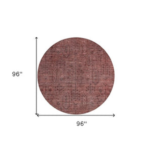 Homeroots 3' Brown And Beige Southwestern Area Rug - Stylish Washable Indoor Outdoor Design For Any Space 8' Round Polyester 587076