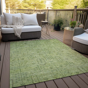Homeroots 3' Brown And Beige Southwestern Area Rug - Stylish Washable Indoor Outdoor Design For Any Space 8' X 10' Polyester 587083