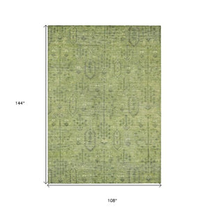 Homeroots 3' Brown And Beige Southwestern Area Rug - Stylish Washable Indoor Outdoor Design For Any Space 9' X 12' Polyester 587084