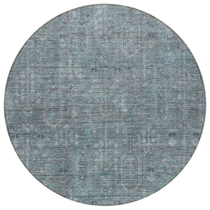 Homeroots 3' Brown And Beige Southwestern Area Rug - Stylish Washable Indoor Outdoor Design For Any Space 8' Round Polyester 587088