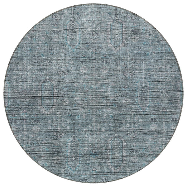 Homeroots 3' Brown And Beige Southwestern Area Rug - Stylish Washable Indoor Outdoor Design For Any Space 8' Round Polyester 587088