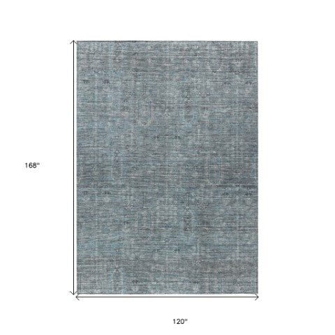 Homeroots 3' Brown And Beige Southwestern Area Rug - Stylish Washable Indoor Outdoor Design For Any Space 10' X 14' Polyester 587091