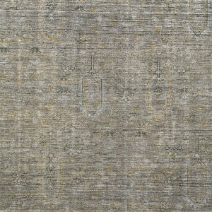 Homeroots 3' Brown And Beige Southwestern Area Rug - Stylish Washable Indoor Outdoor Design For Any Space 3' X 5' Polyester 587092