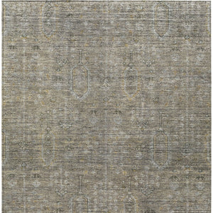 Homeroots 3' Brown And Beige Southwestern Area Rug - Stylish Washable Indoor Outdoor Design For Any Space 5' X 8' Polyester 587093