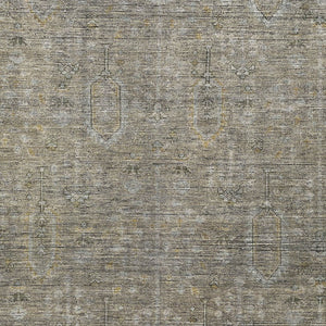 Homeroots 3' Brown And Beige Southwestern Area Rug - Stylish Washable Indoor Outdoor Design For Any Space 5' X 8' Polyester 587093