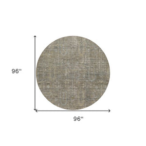 Homeroots 3' Brown And Beige Southwestern Area Rug - Stylish Washable Indoor Outdoor Design For Any Space 8' Round Polyester 587094