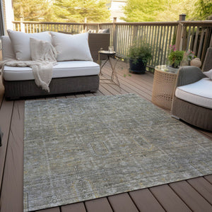 Homeroots 3' Brown And Beige Southwestern Area Rug - Stylish Washable Indoor Outdoor Design For Any Space 8' X 10' Polyester 587095