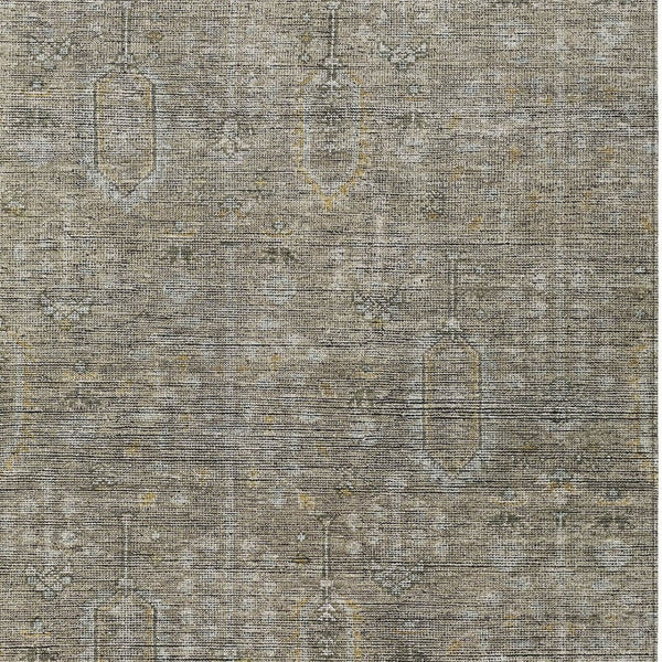 Homeroots 3' Brown And Beige Southwestern Area Rug - Stylish Washable Indoor Outdoor Design For Any Space 9' X 12' Polyester 587096