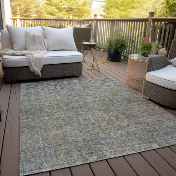 Homeroots 3' Brown And Beige Southwestern Area Rug - Stylish Washable Indoor Outdoor Design For Any Space 10' X 14' Polyester 587097