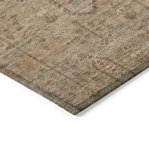 Homeroots 3' Brown And Beige Southwestern Area Rug - Stylish Washable Indoor Outdoor Design For Any Space 3' X 5' Polyester 587098