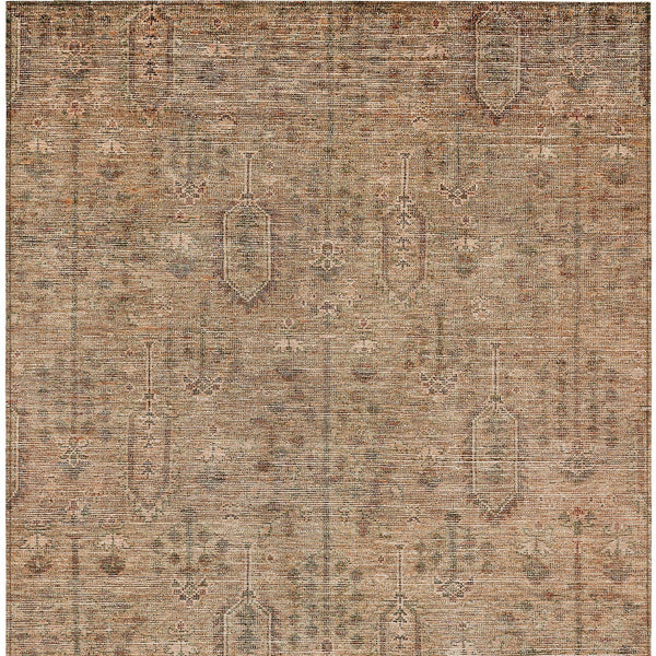 Homeroots 3' Brown And Beige Southwestern Area Rug - Stylish Washable Indoor Outdoor Design For Any Space 3' X 5' Polyester 587098