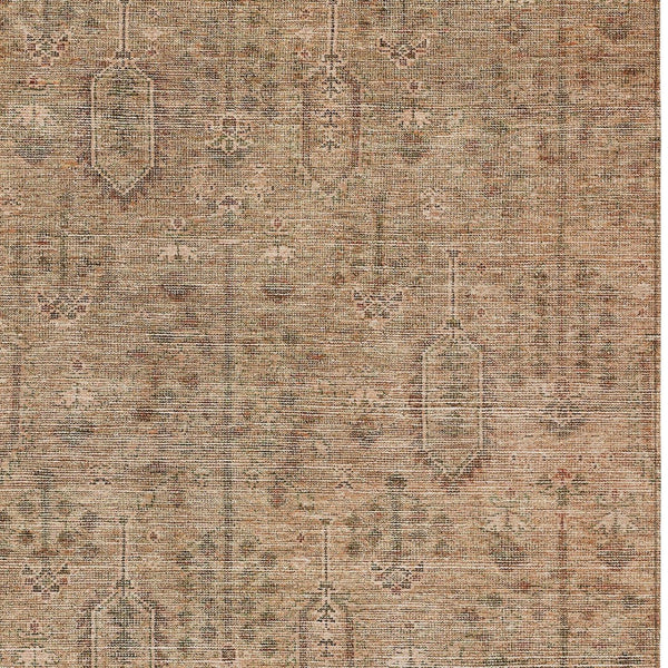 Homeroots 3' Brown And Beige Southwestern Area Rug - Stylish Washable Indoor Outdoor Design For Any Space 5' X 8' Polyester 587099