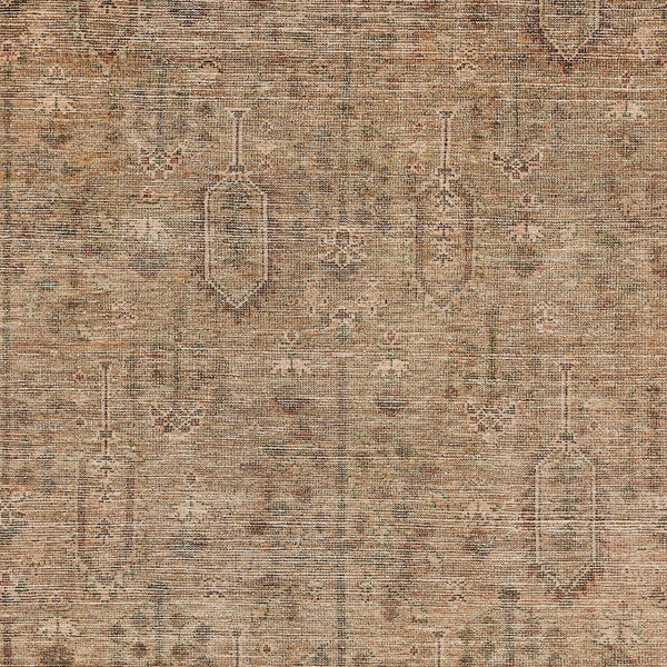 Homeroots 3' Brown And Beige Southwestern Area Rug - Stylish Washable Indoor Outdoor Design For Any Space 8' X 10' Polyester 587101