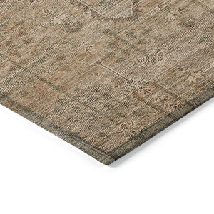 Homeroots 3' Brown And Beige Southwestern Area Rug - Stylish Washable Indoor Outdoor Design For Any Space 9' X 12' Polyester 587102